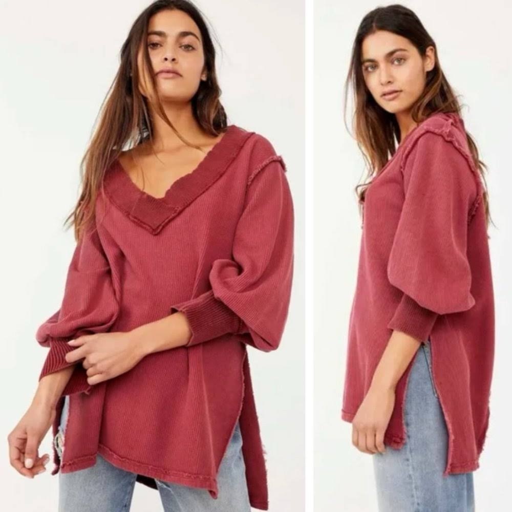 Free People Asher Thermal Vneck